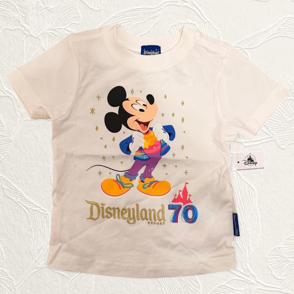 NWT Disneyland 70th anniversary embroidered Toddler T-shirt size 2T